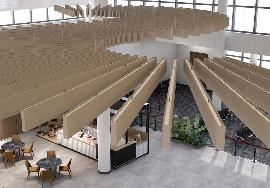 Sway Ceiling Baffles | Umber, Pearl | Premier Collection