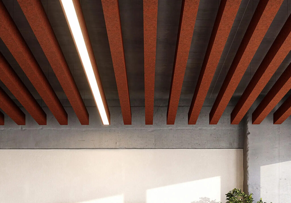 Truss Ceiling Baffles | Peppercorn | Premier Collection