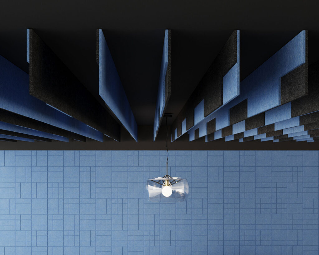 Groove Ceiling Baffles | Marine & Midnight | Premier Collection