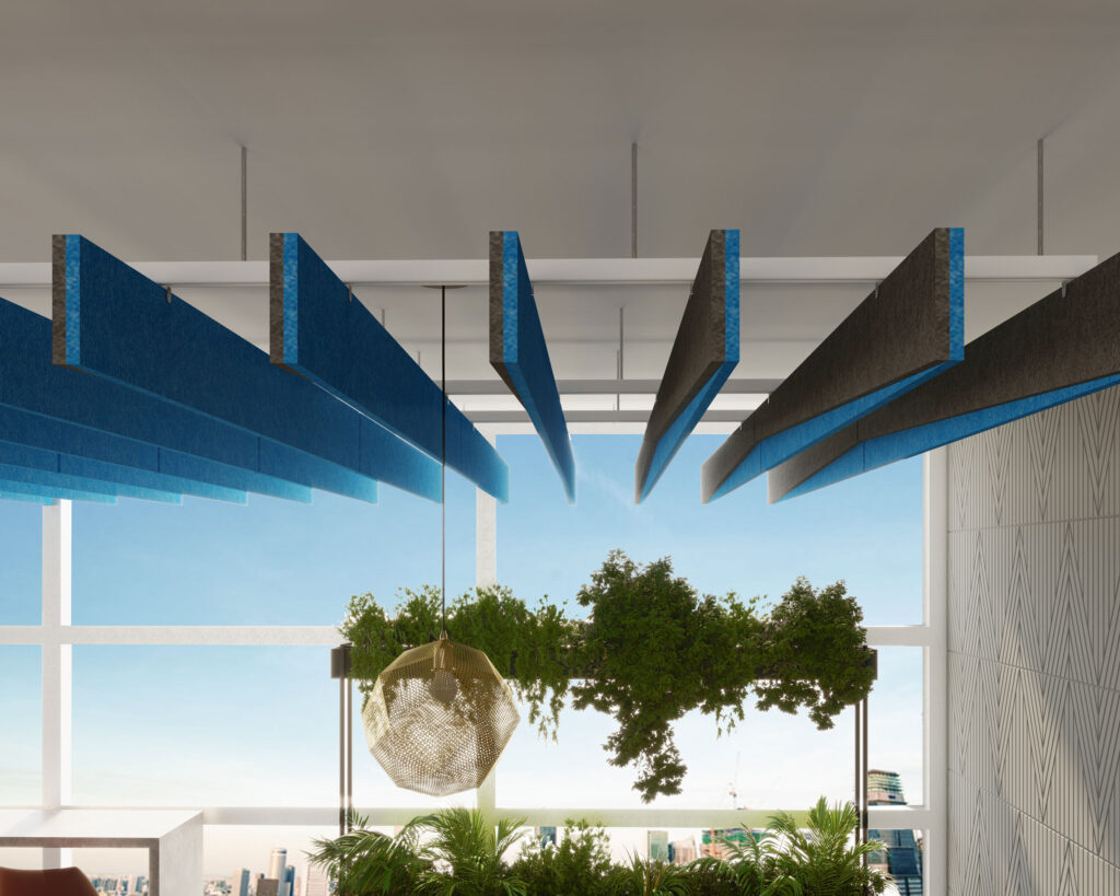 Reveal Acoustic Baffles | Azur, Slate | Premier Collection