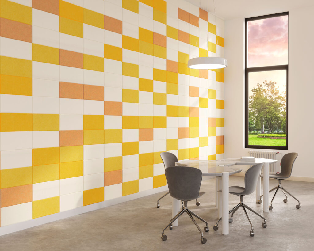 Shapes, Rectangle Wall Tiles | Butter, Popcorn, Peach, White | Premier Collection