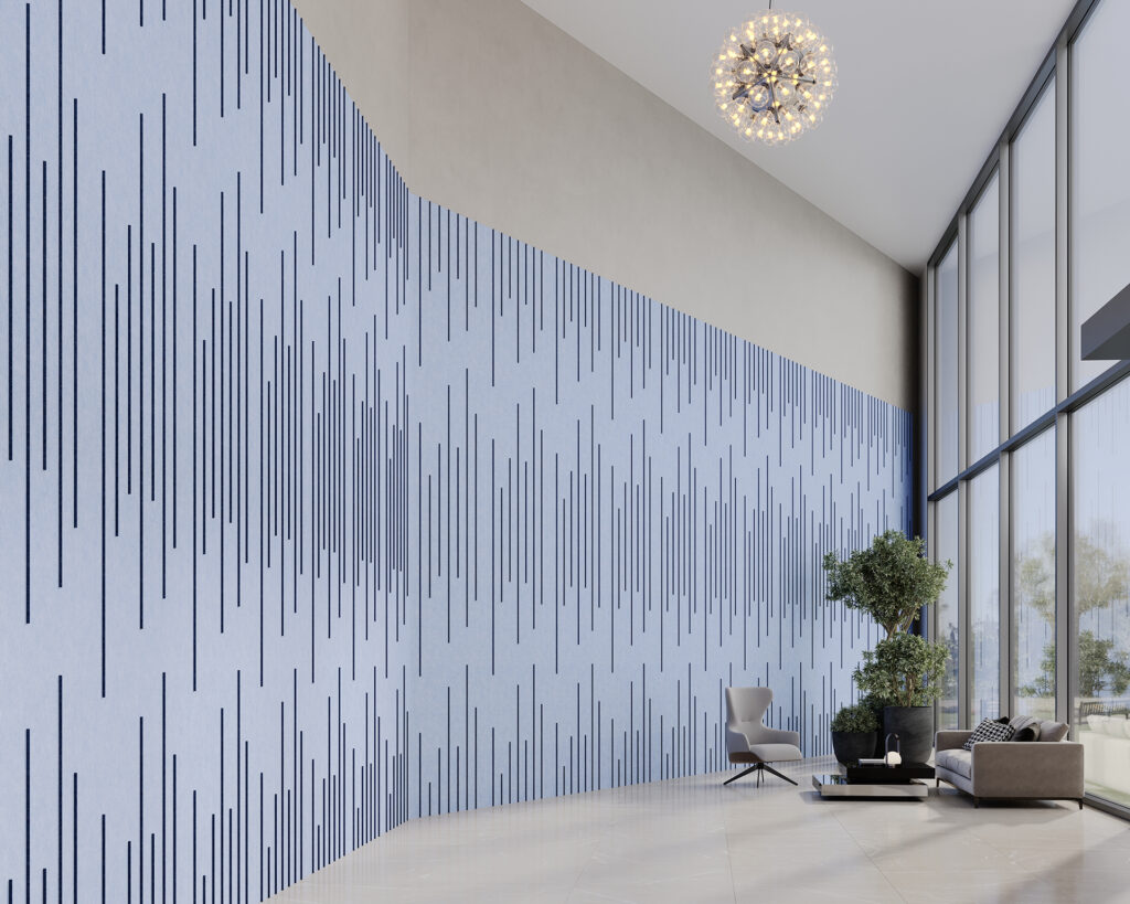 Spine Wall Panels, Ruler | Periwinkle, Granite | Premier Collection