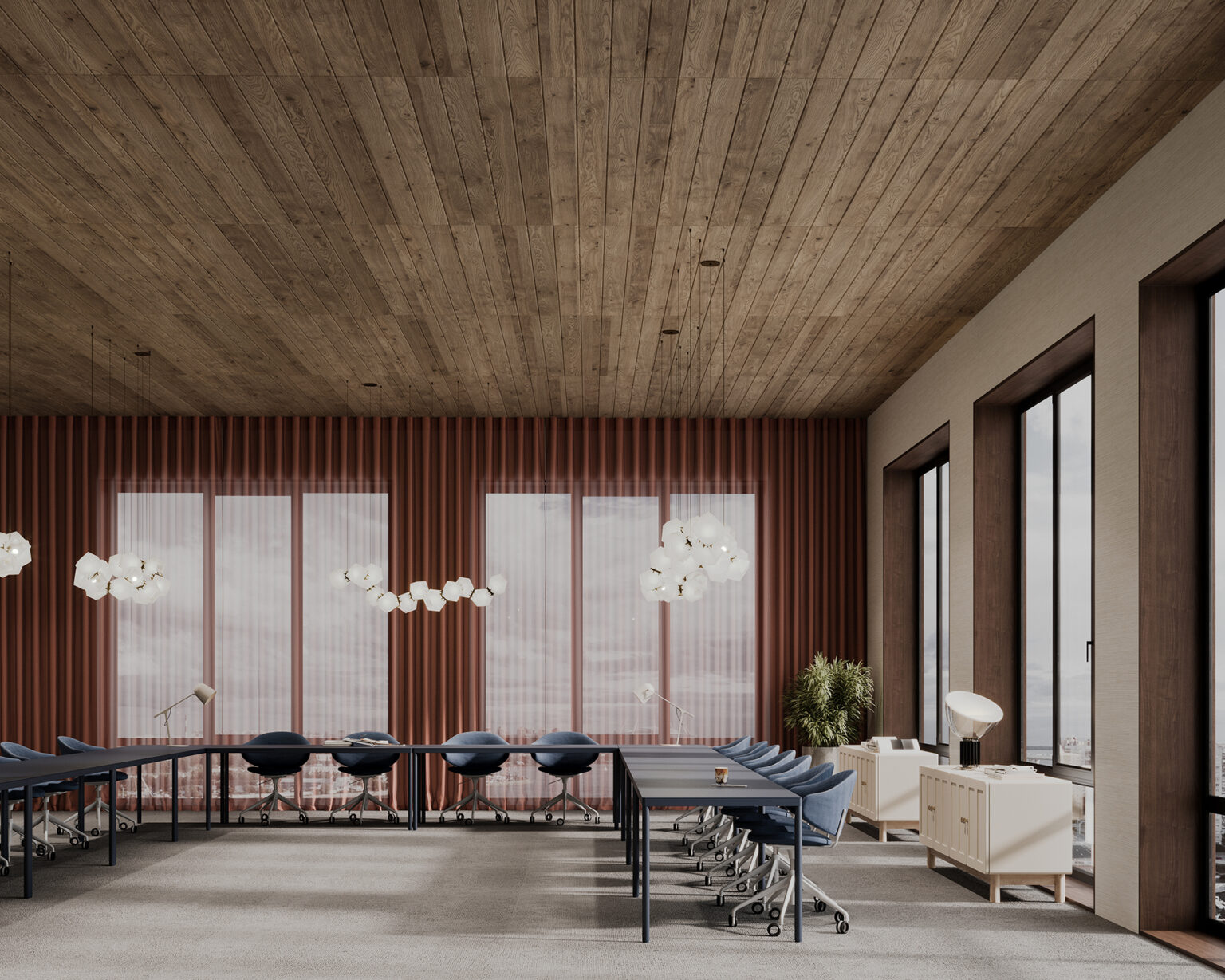 Cover, Boarded Ceiling Panels | Mocha Legno | WoodGrain Collection