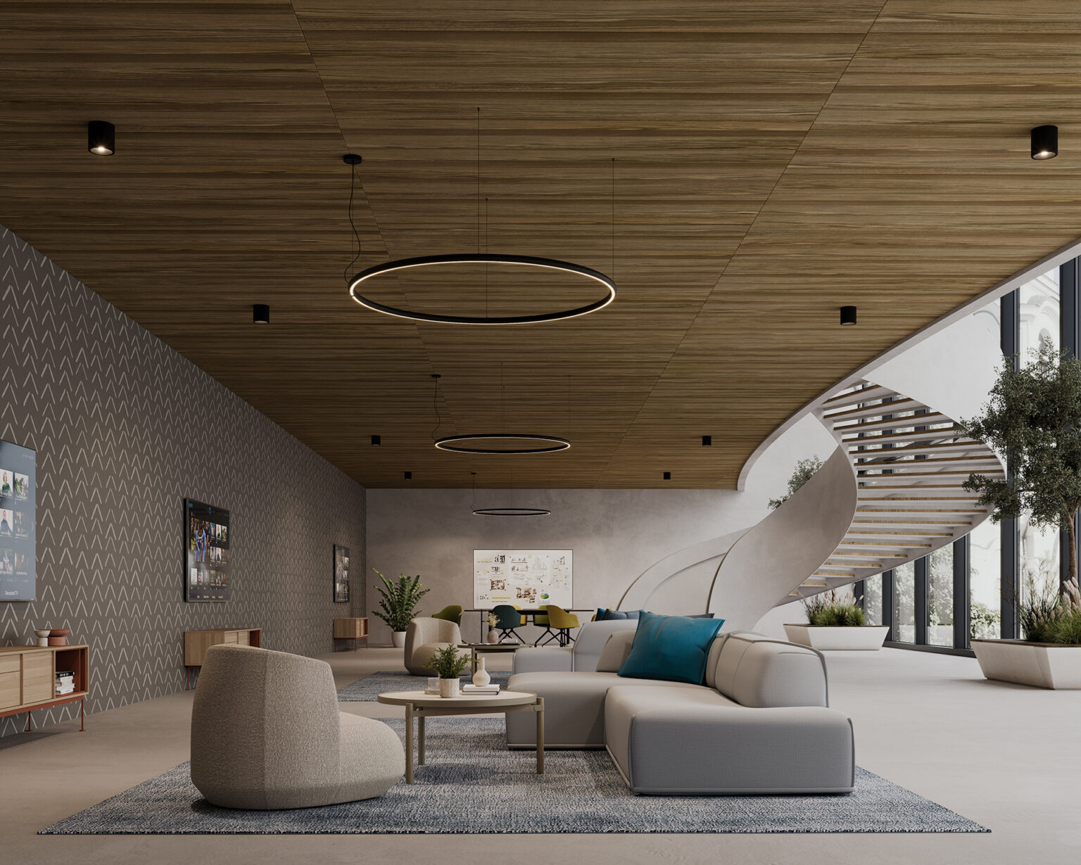 Cover, Boarded Ceiling Panels | Espresso Oak | WoodGrain Collection