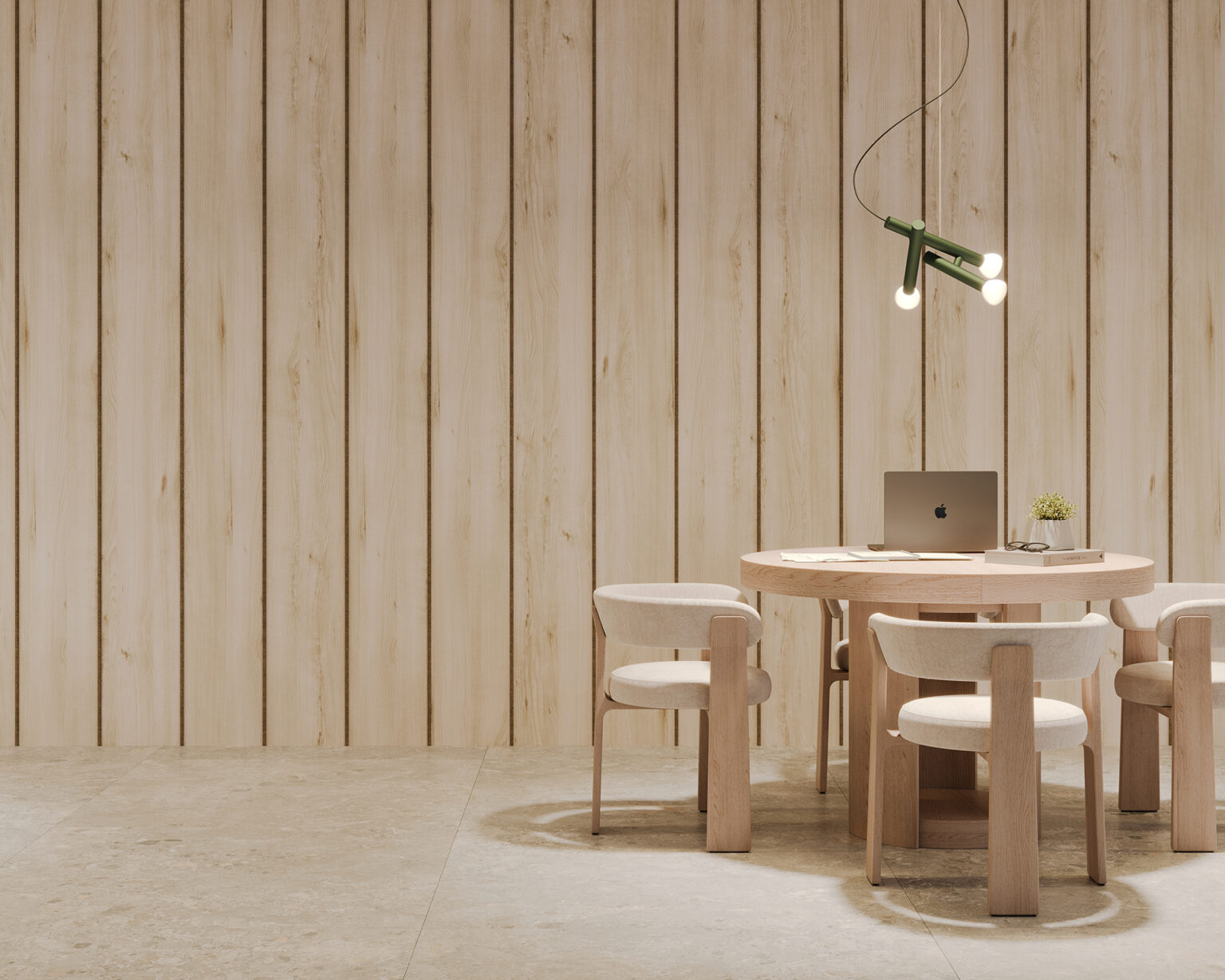 Spine Wall Panels, Bars B | Loft, Walnut | WoodGrain Collection
