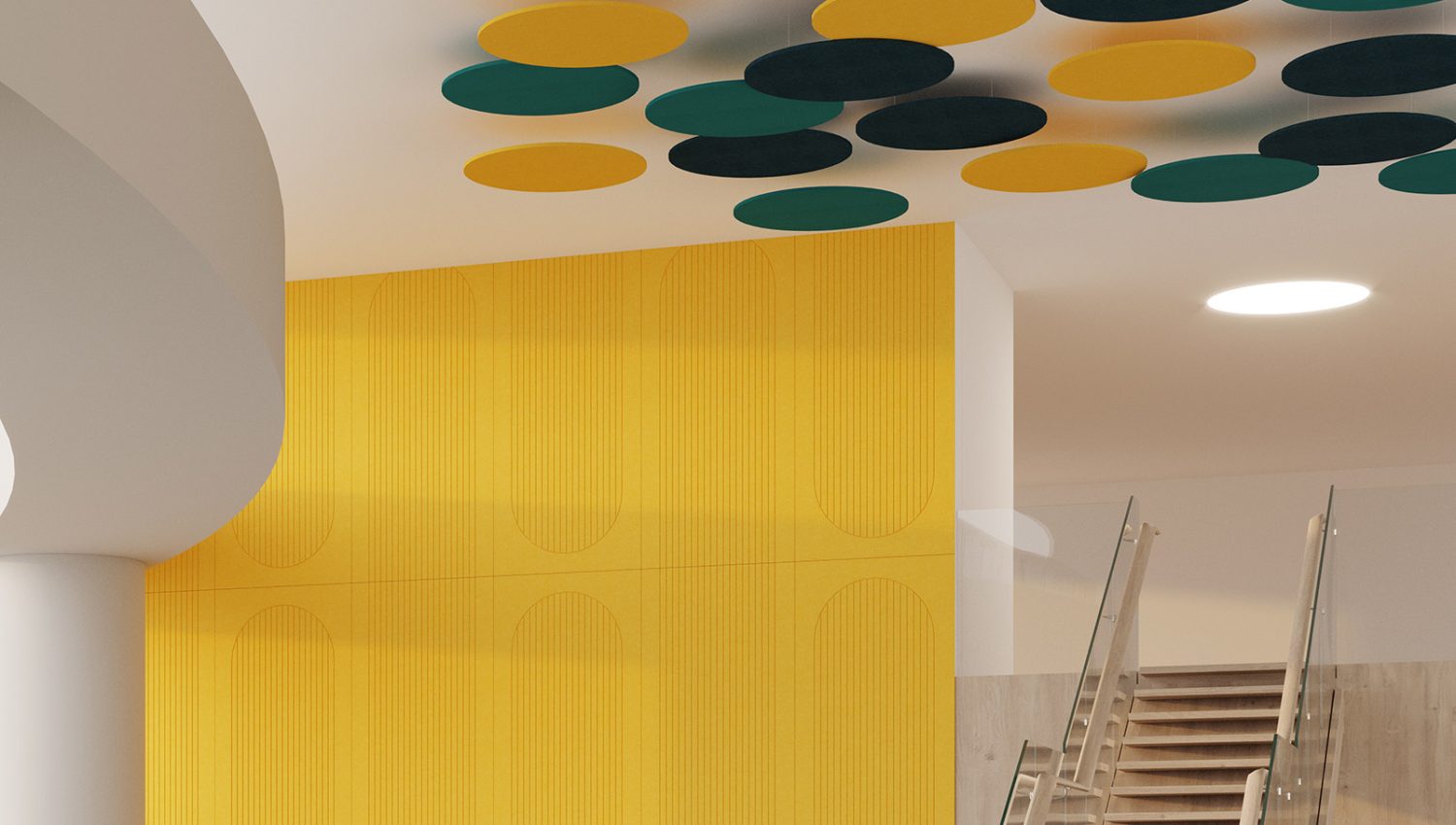 Circle Ceiling Clouds | Popcorn, Peacock, Midnight | Premier Collection