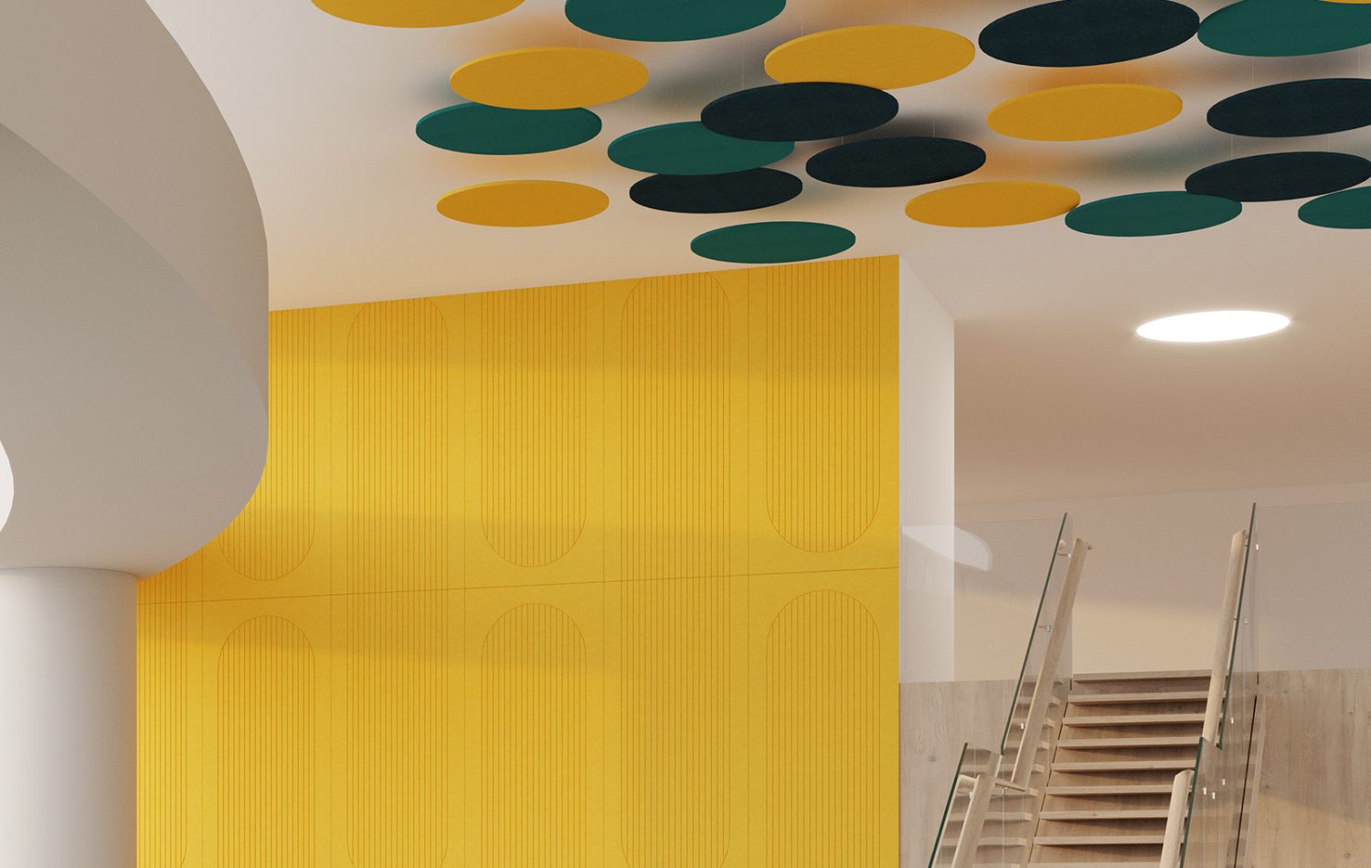 Circle Ceiling Clouds | Popcorn, Peacock, Midnight | Premier Collection