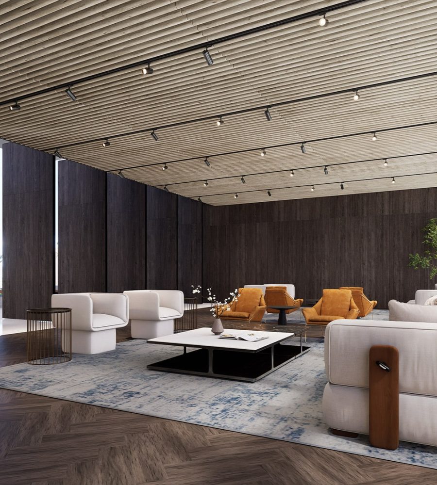 WoodBeQuiet 203mm Wall Slats | Barn Door with Black V-Cut | WoodGrain Collection