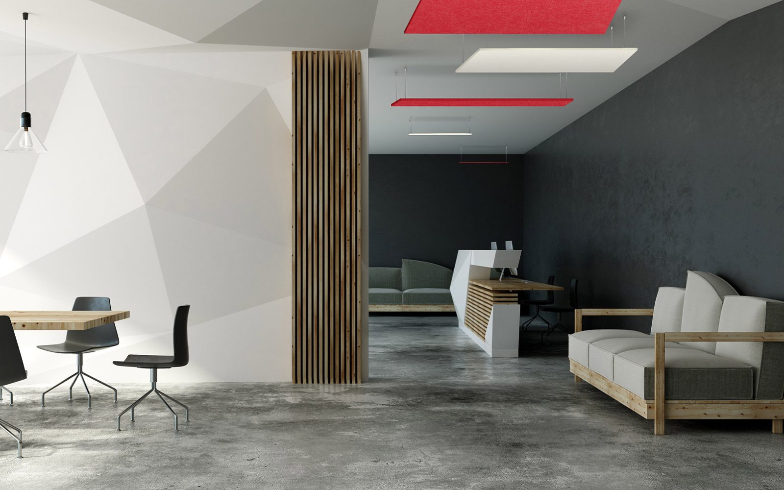 Rectangle Ceiling Clouds | Currant, White | Premier Collection