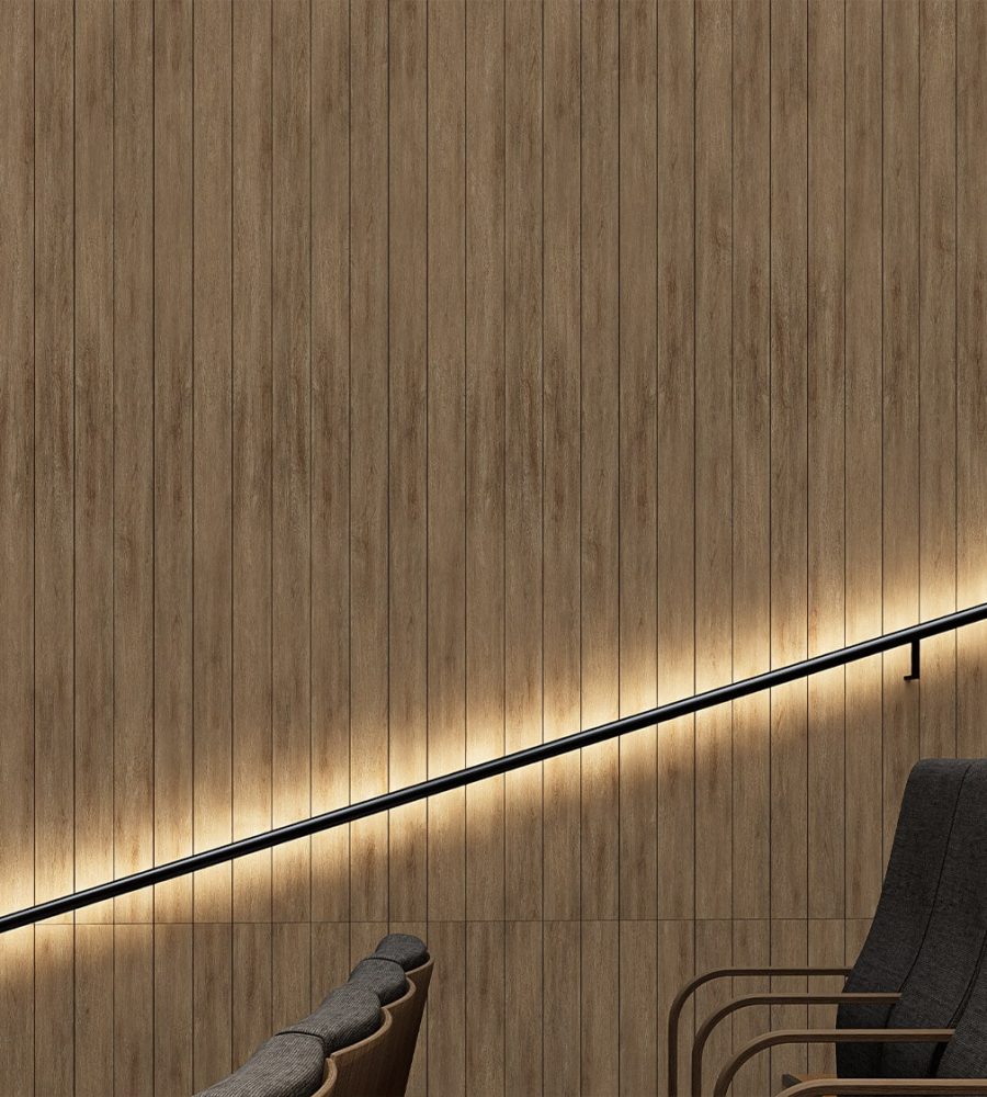 WoodBeQuiet 4-Inch Wall Slats | French Bobbin | WoodGrain Collection