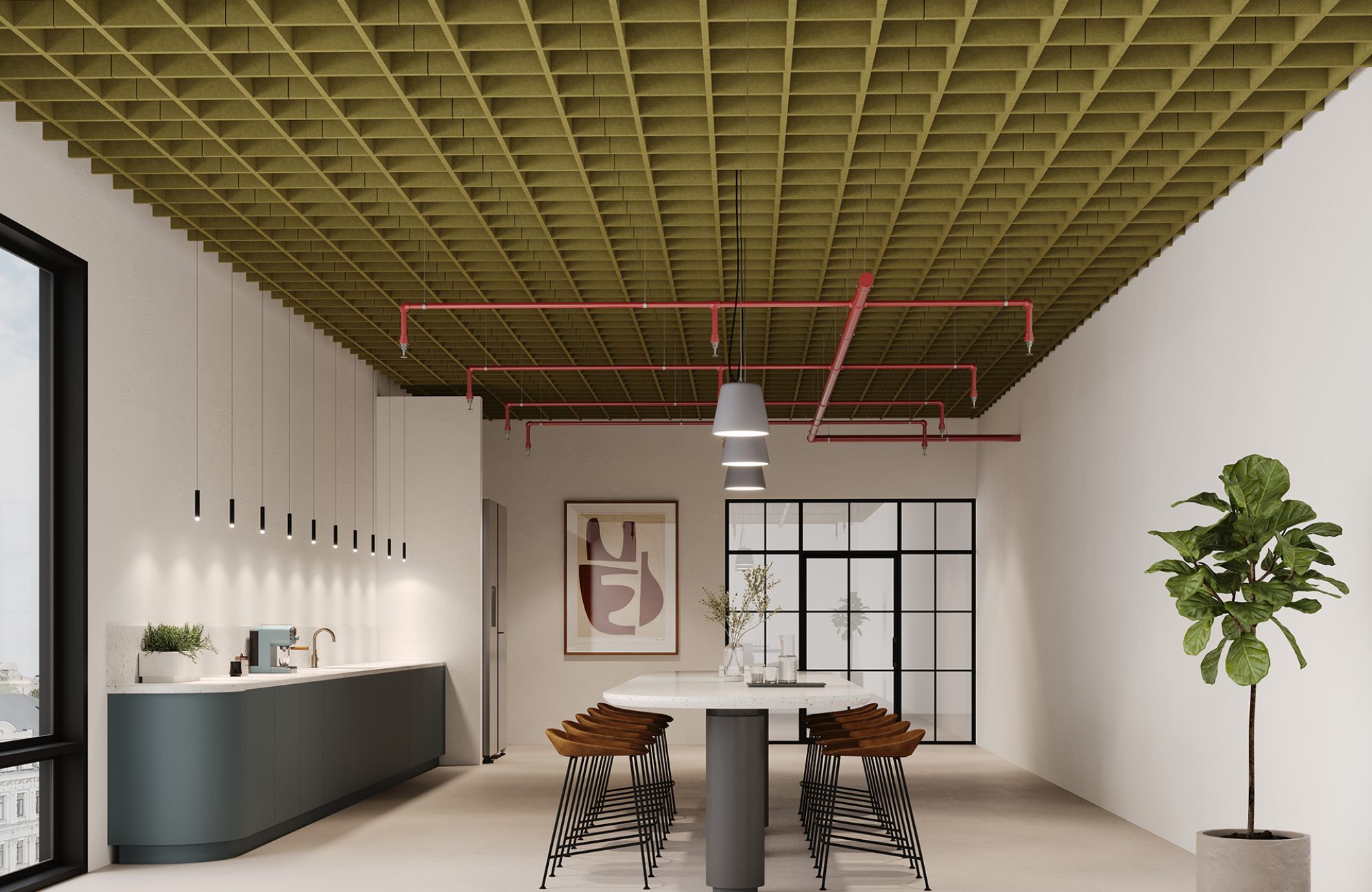 Woven, Buffalo Ceiling Frames | Eucalyptus | Premier Collection