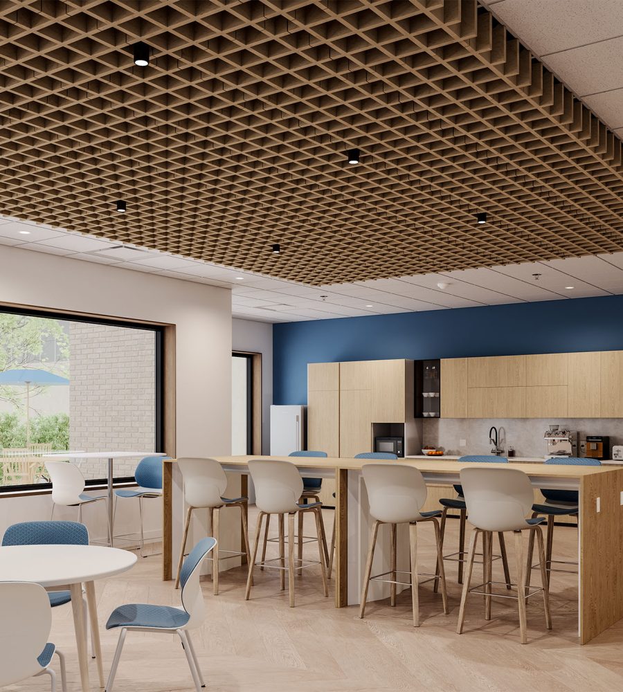 Woven, Pincheck Ceiling Frame | Baltic Birch | WoodGrain Collection