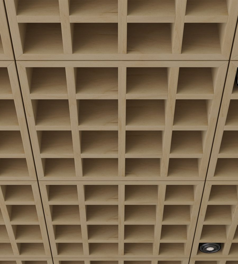 Woven, Tattersall Ceiling Frame | Baltic Birch | WoodGrain Collection