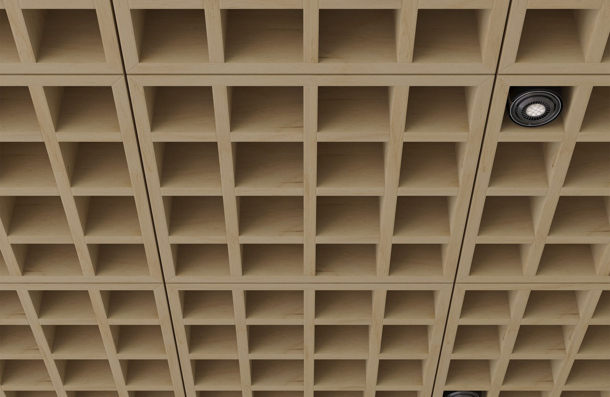 Woven, Tattersall Ceiling Frame | Baltic Birch | WoodGrain Collection