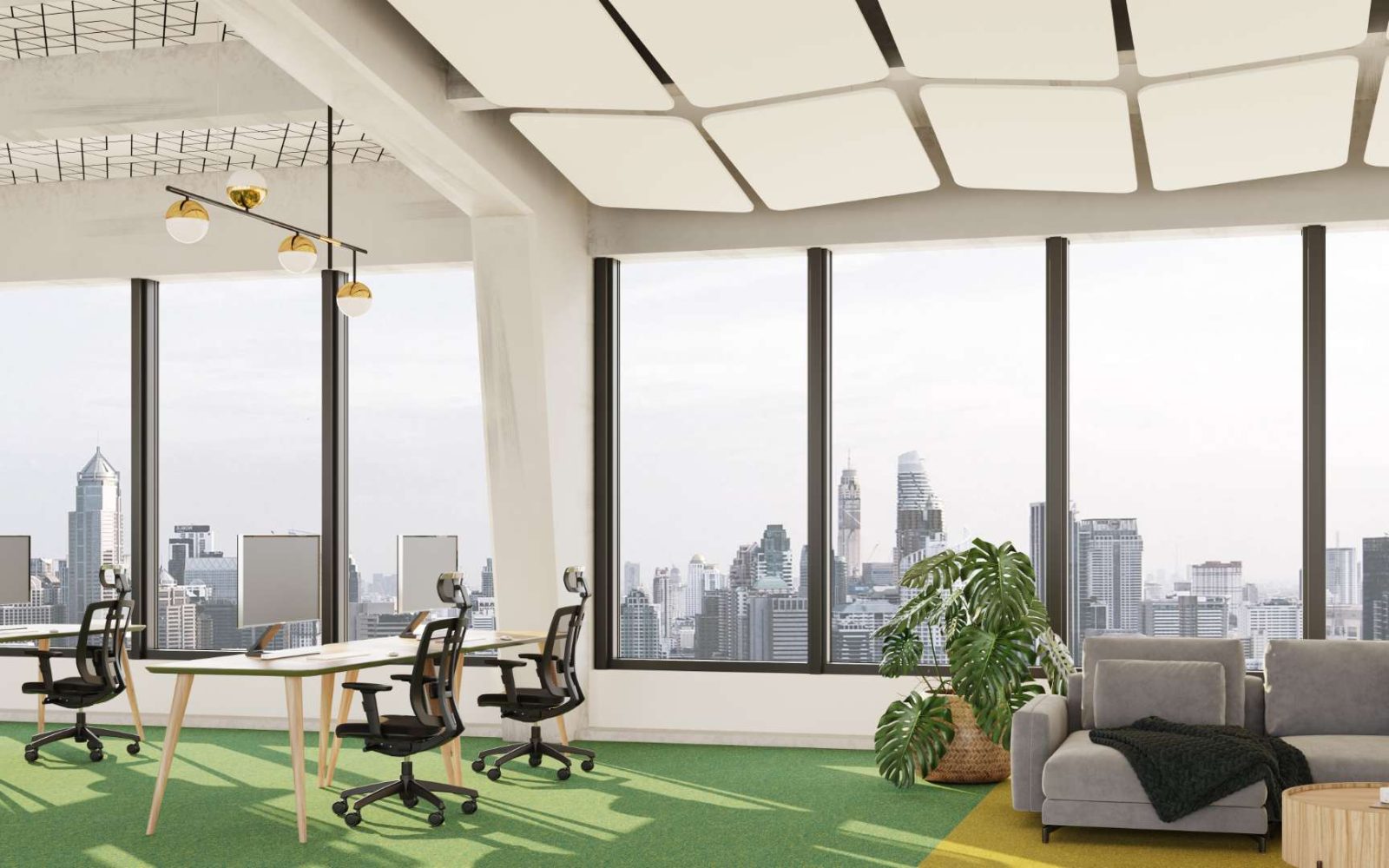 Rectangle Ceiling Clouds | White | Premier Collection