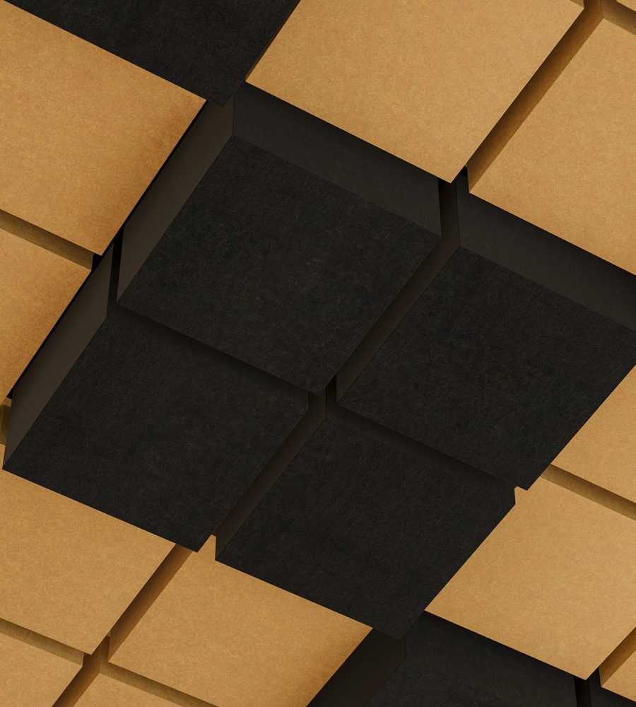 Vista, Desert Ceiling Frame | Piano Black & Turmeric | Premier Collection
