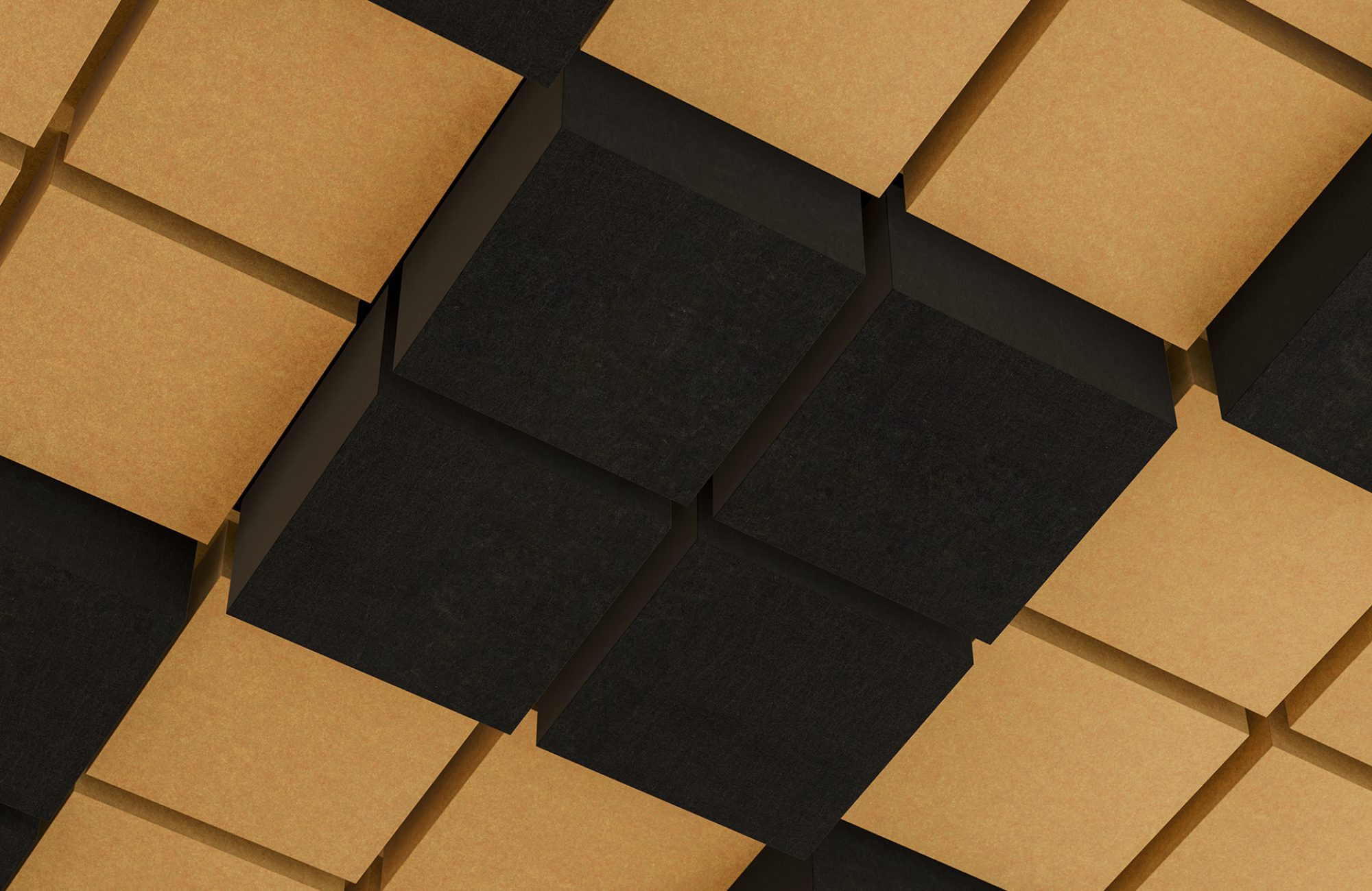 Vista, Desert Ceiling Frame | Piano Black & Turmeric | Premier Collection
