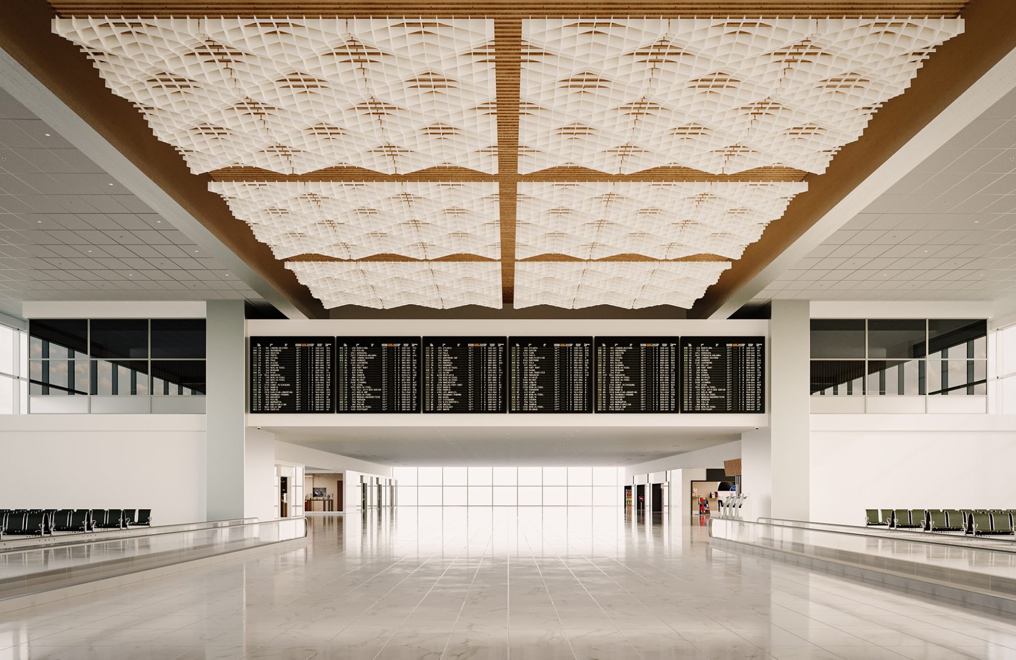 Interlace, Interweave Ceiling Clouds | White | Premier Collection
