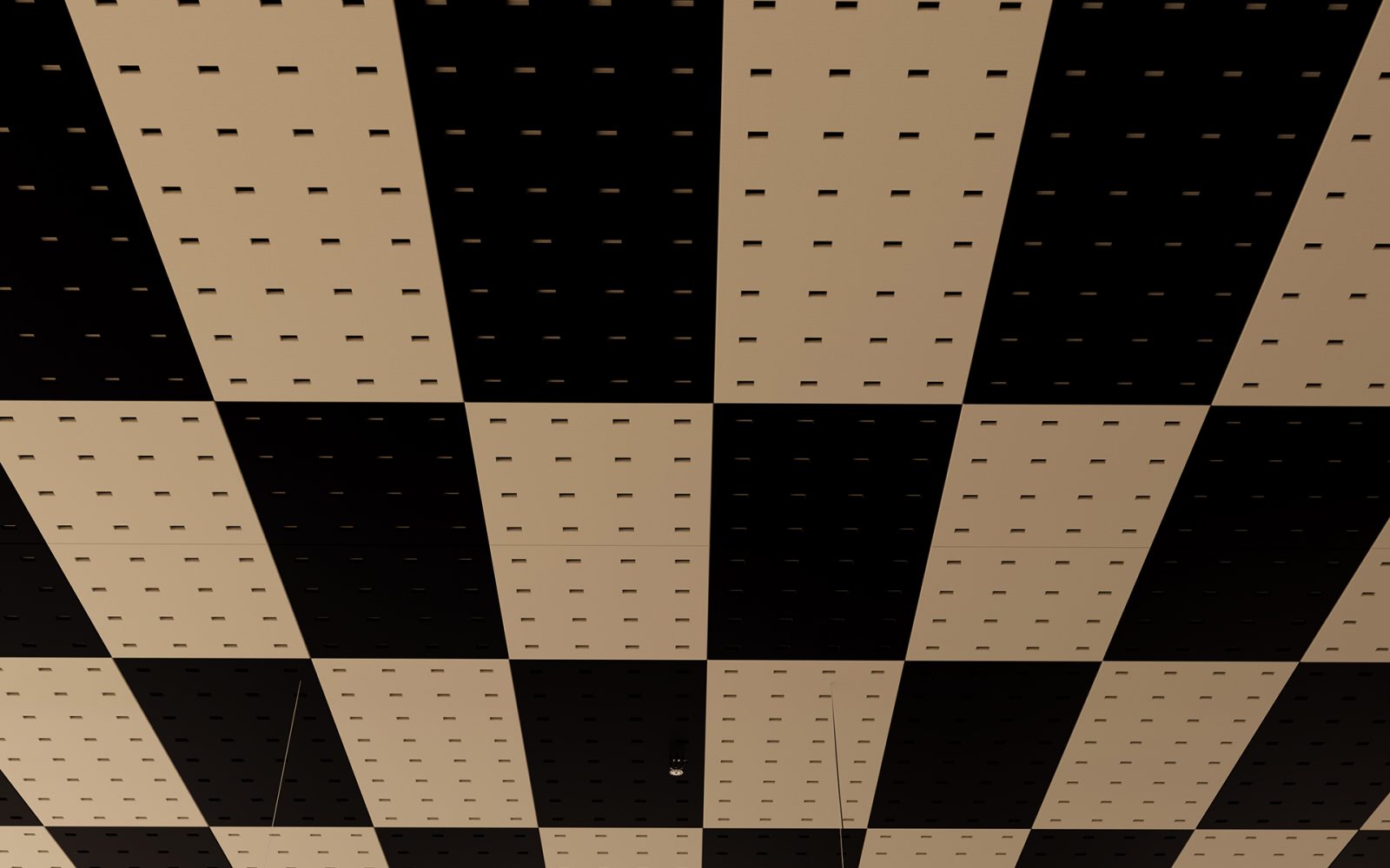 Pixel, Rectangle Ceiling Panel | Almond, Flint | Premier Collection