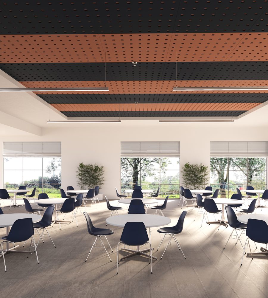 Pixel, Square Ceiling Panels | Flint, Peach | Premier Collection