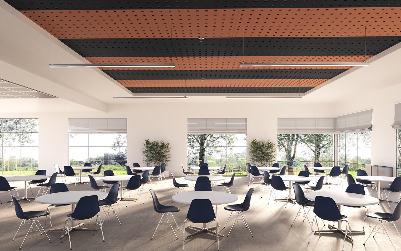 Pixel, Square Ceiling Panels | Flint, Peach | Premier Collection
