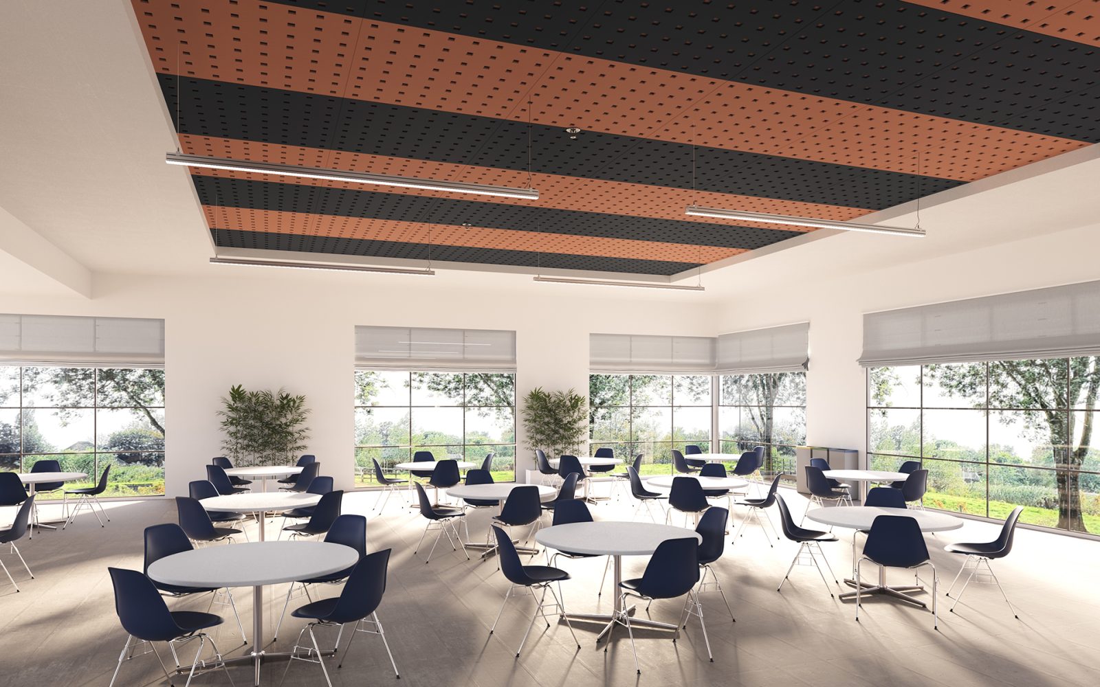 Pixel, Square Ceiling Panels | Flint, Peach | Premier Collection