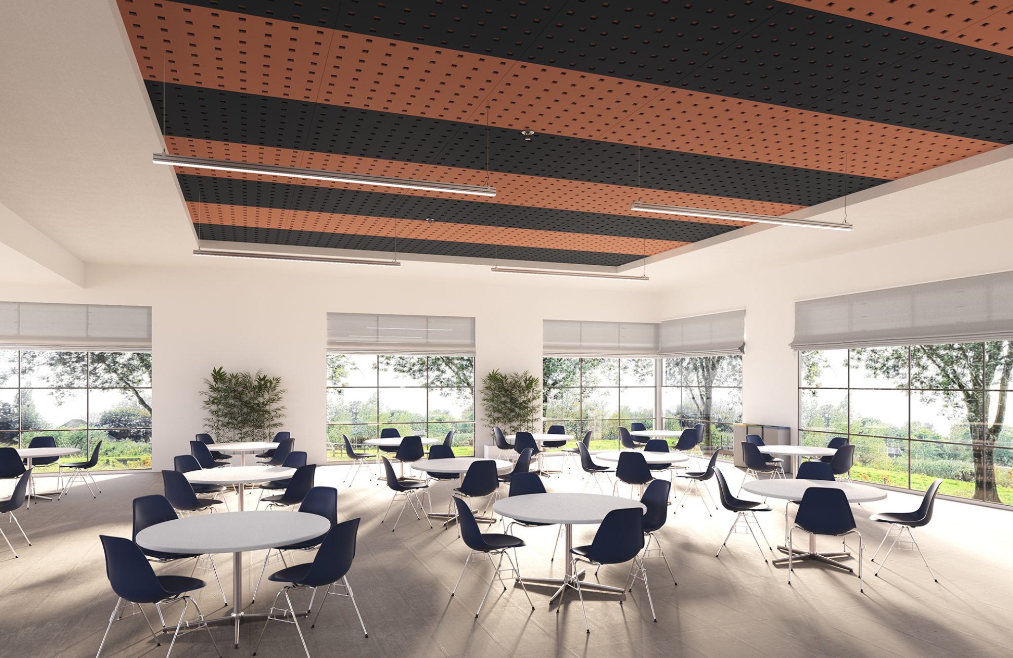 Pixel, Square Ceiling Panels | Flint, Peach | Premier Collection