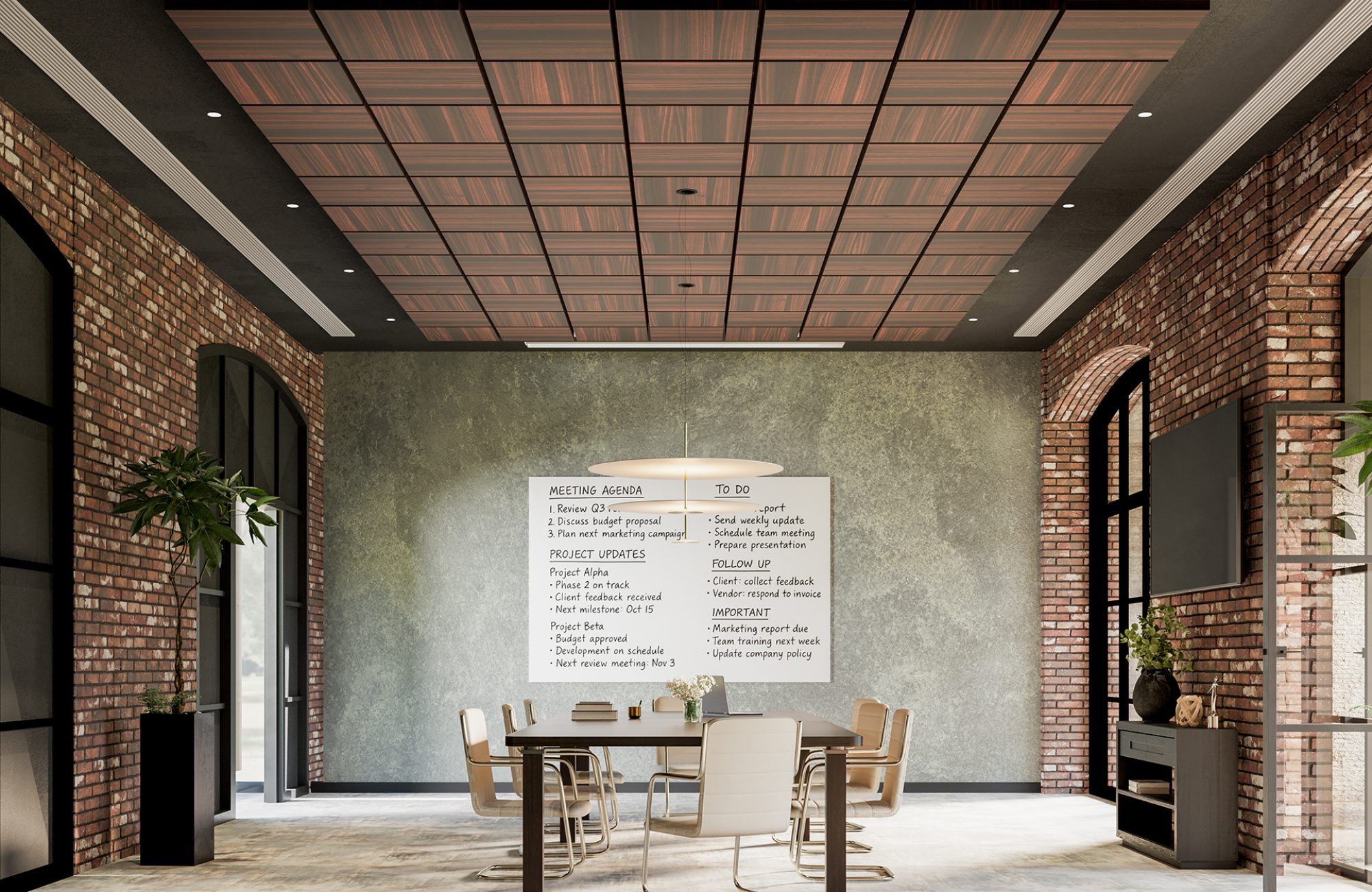 Vista, Box Ceiling Frame | Teak | WoodGrain Collection