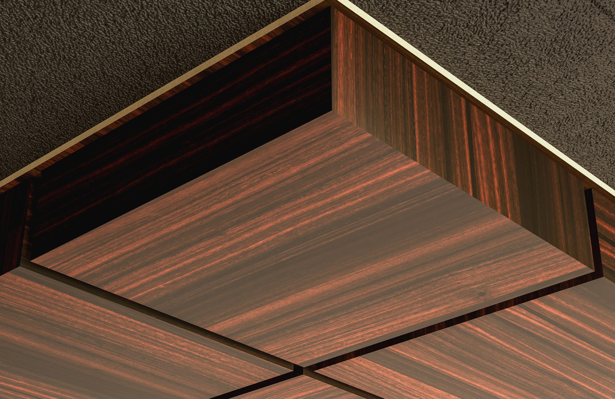 Vista, Box Ceiling Frame | Teak | WoodGrain Collection