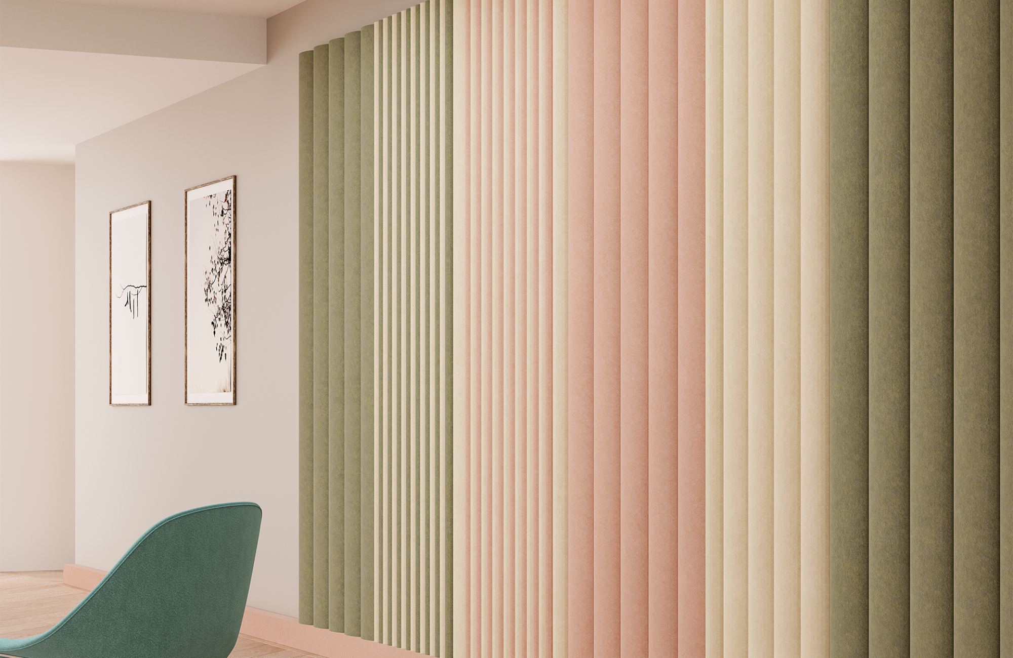 Filter Wall Panels, Bars | Pearl, Pistachio, Valentine | Premier Collection