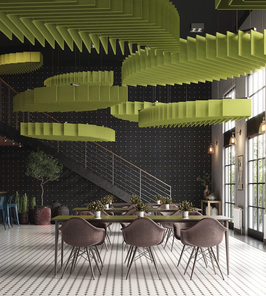 Acoufelt-W-Panel-Cafeteria