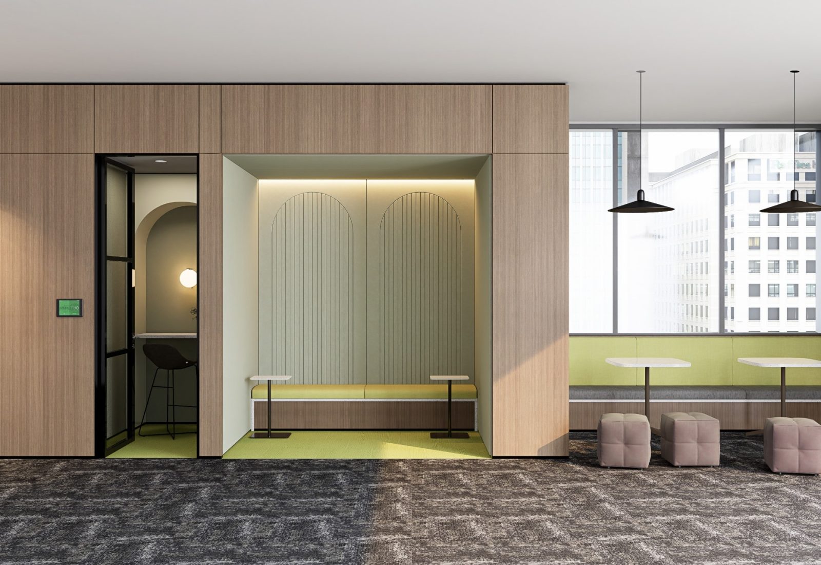 Acoufelt-W-Panel-fracture-arch-celery