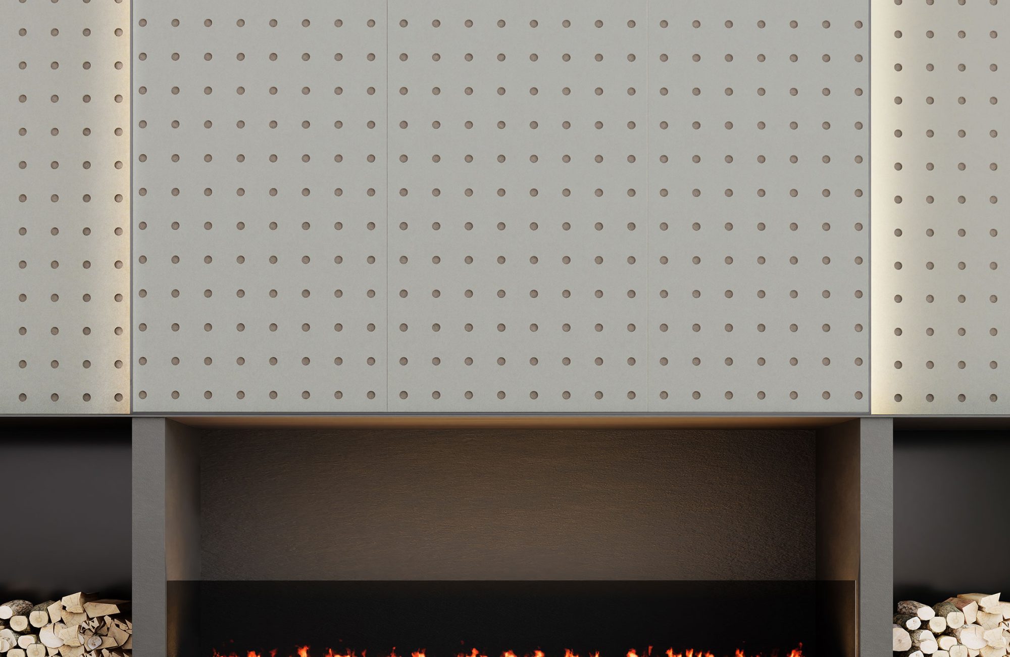 Pixel, Circle Wall Panels | Pistachio, Walnut | Premier Collection