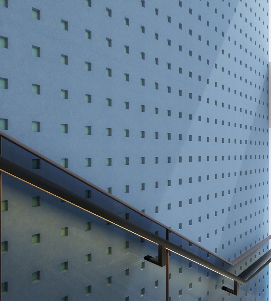 Pixel, Square Wall Panels | Marine, Sea Salt | Premier Collection