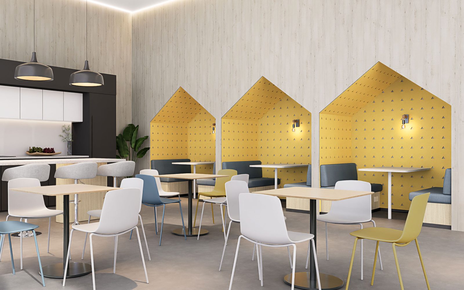 Pixel, Triangle Wall Panels | Popcorn, Almond | Premier Collection