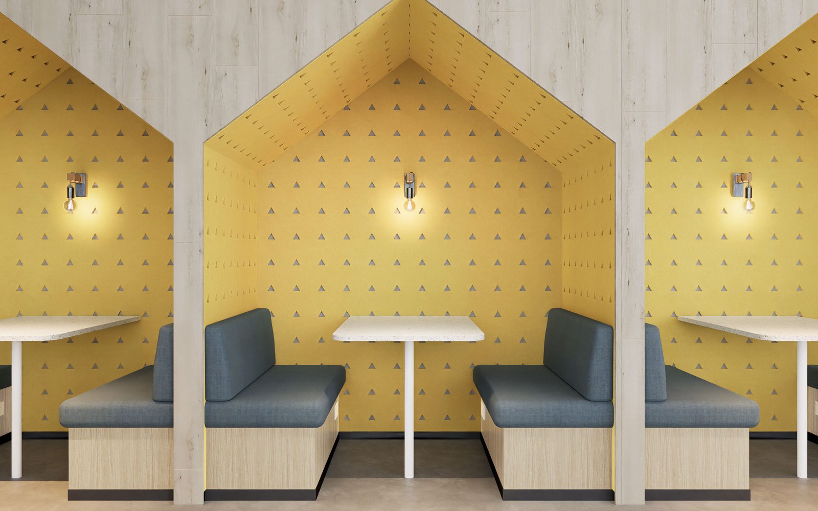 Pixel, Triangle Wall Panels | Popcorn, Almond | Premier Collection