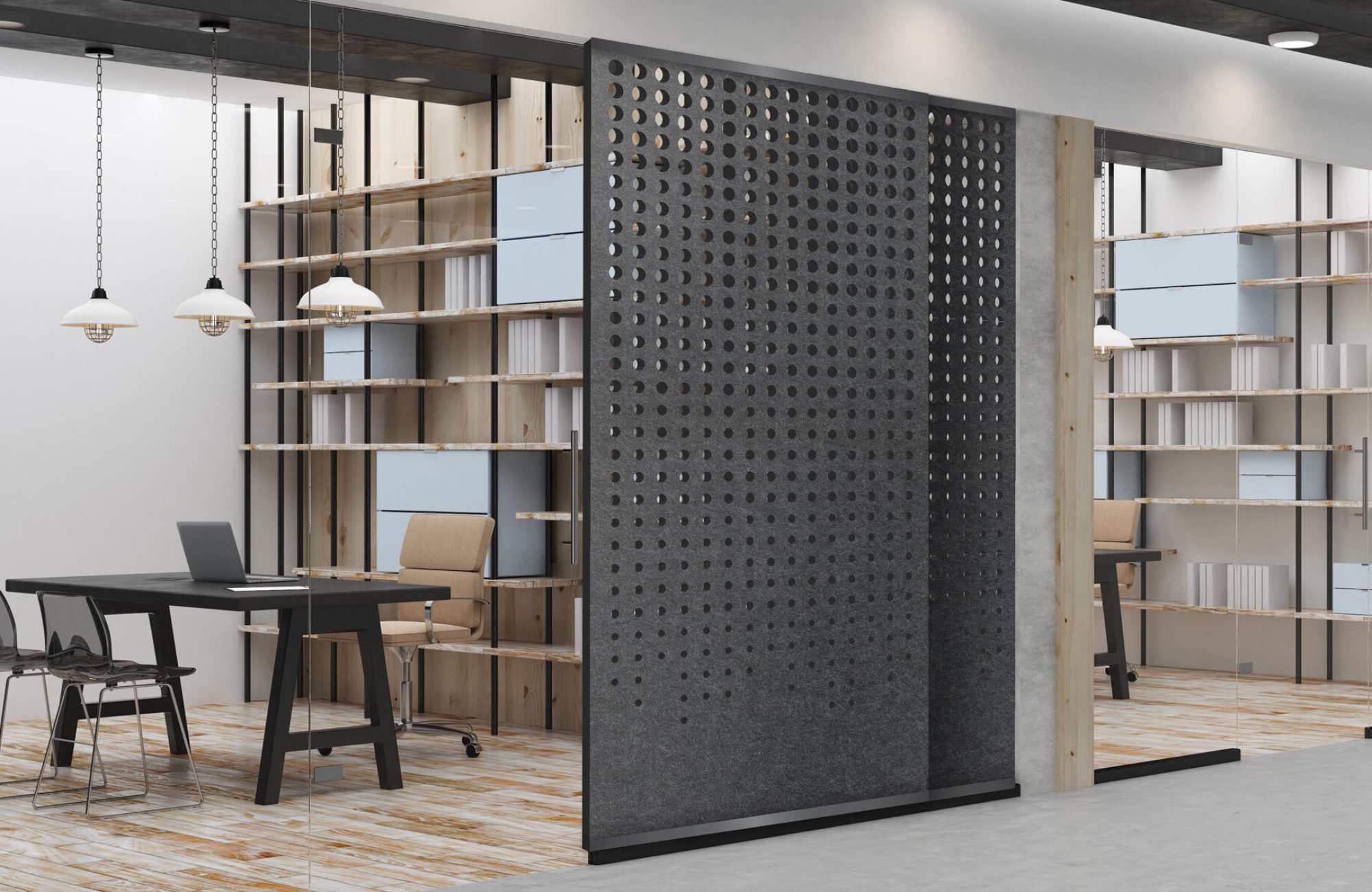 Creative Cut, Rain Wall Screens | Charcoal | Premier Collection