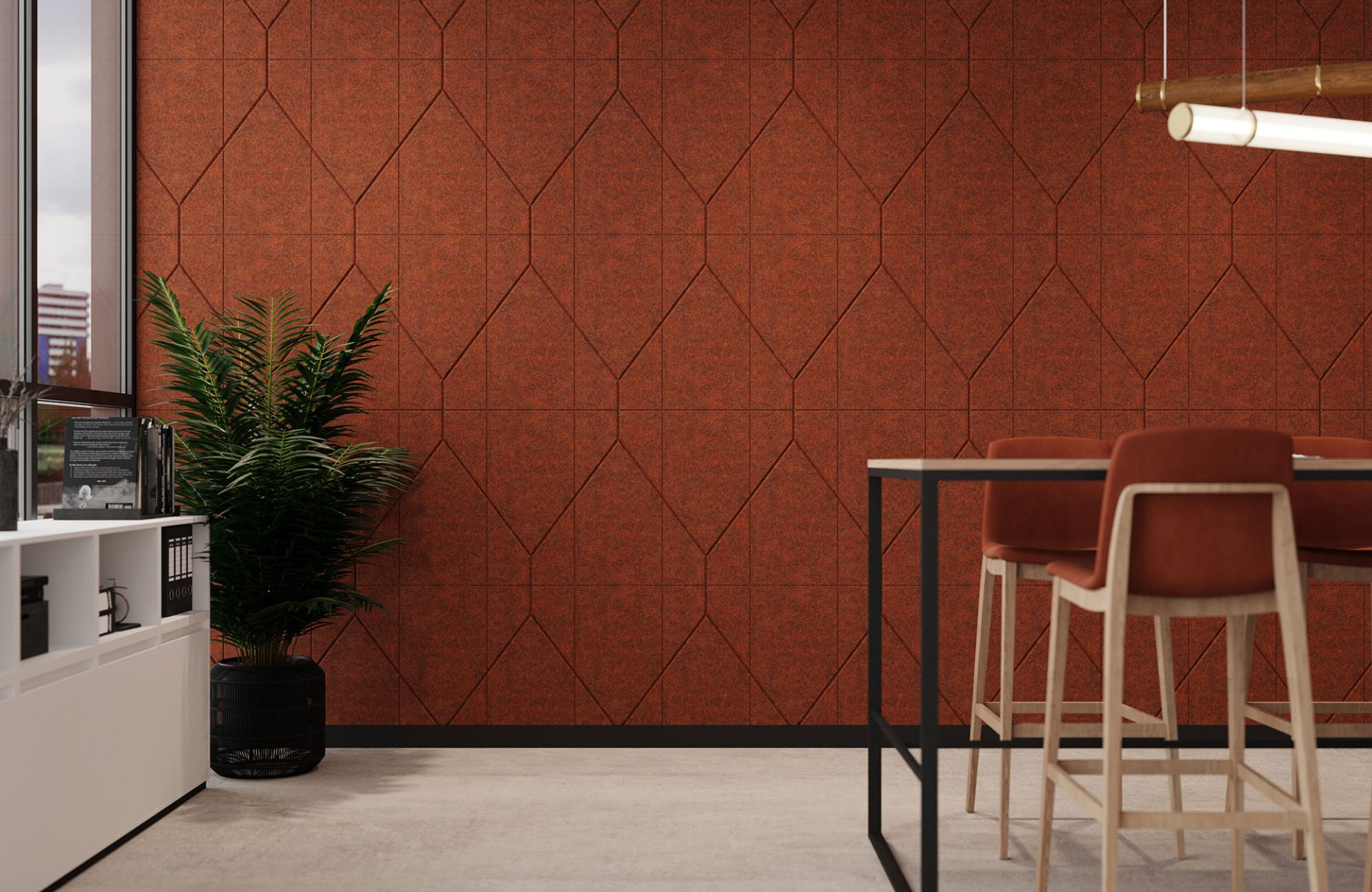 Fracture Leadlight Tiles | Premier Collection | Peppercorn