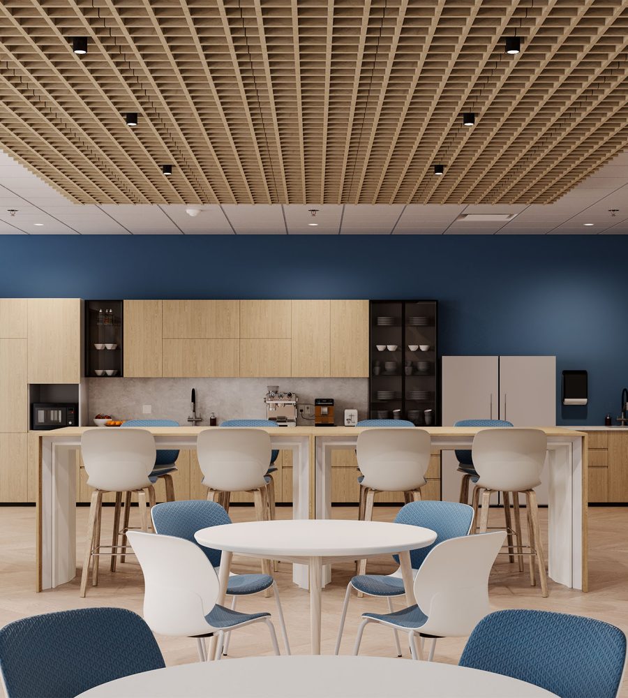 Woven, Pincheck Ceiling Frame | Baltic Birch | WoodGrain Collection