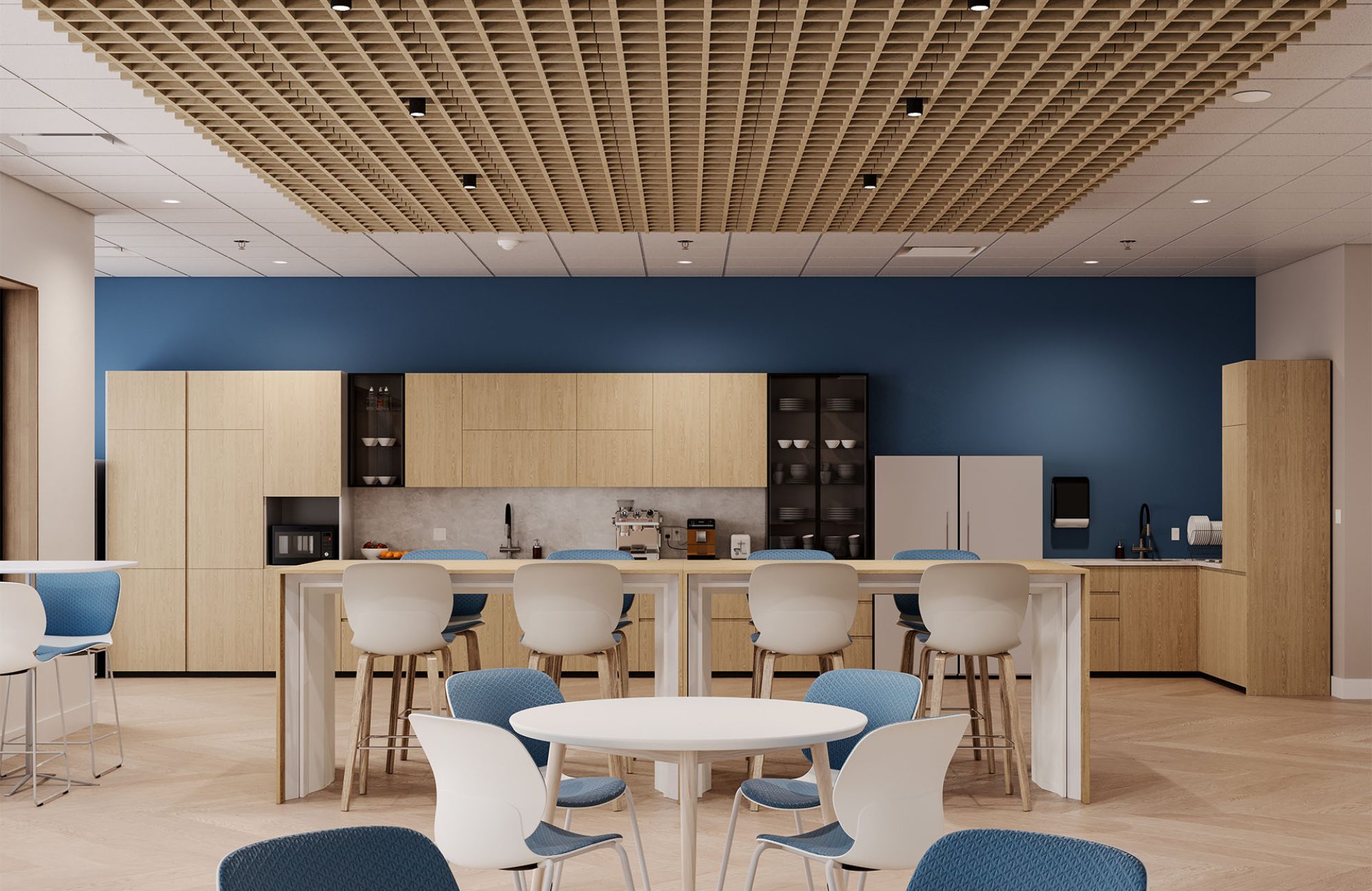 Woven, Pincheck Ceiling Frame | Baltic Birch | WoodGrain Collection