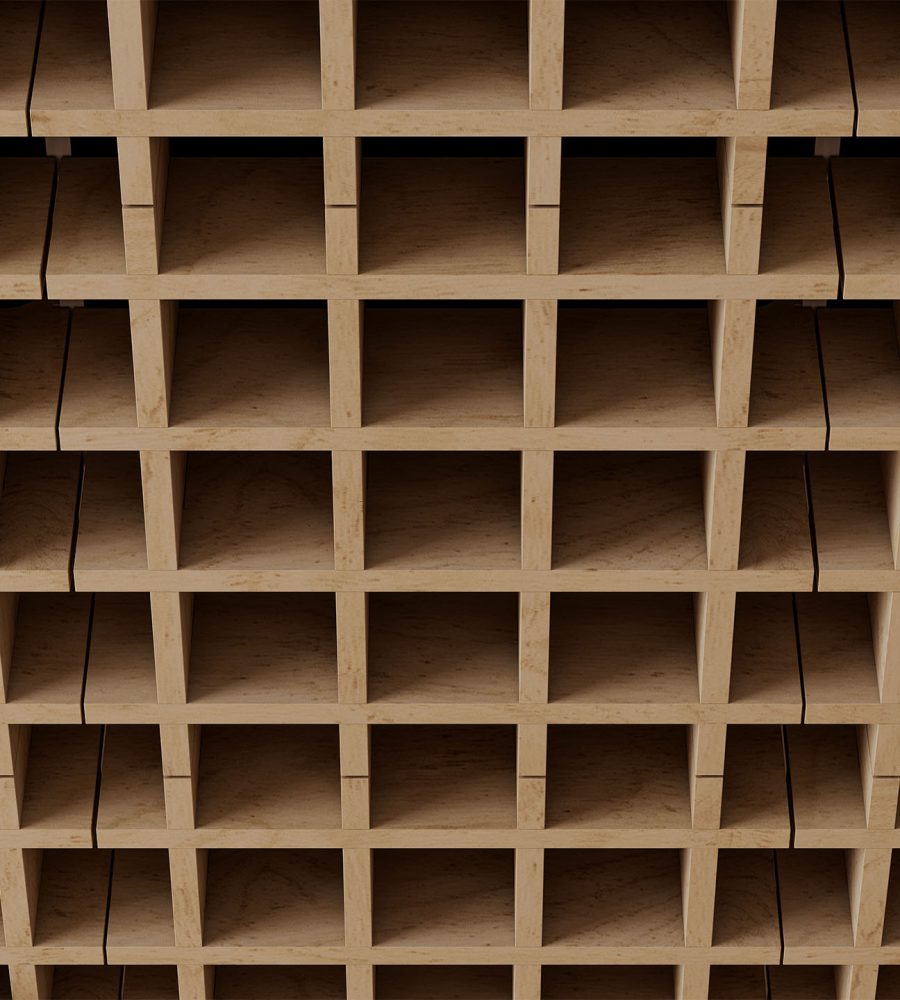 Woven, Pincheck Ceiling Frame | Baltic Birch | WoodGrain Collection