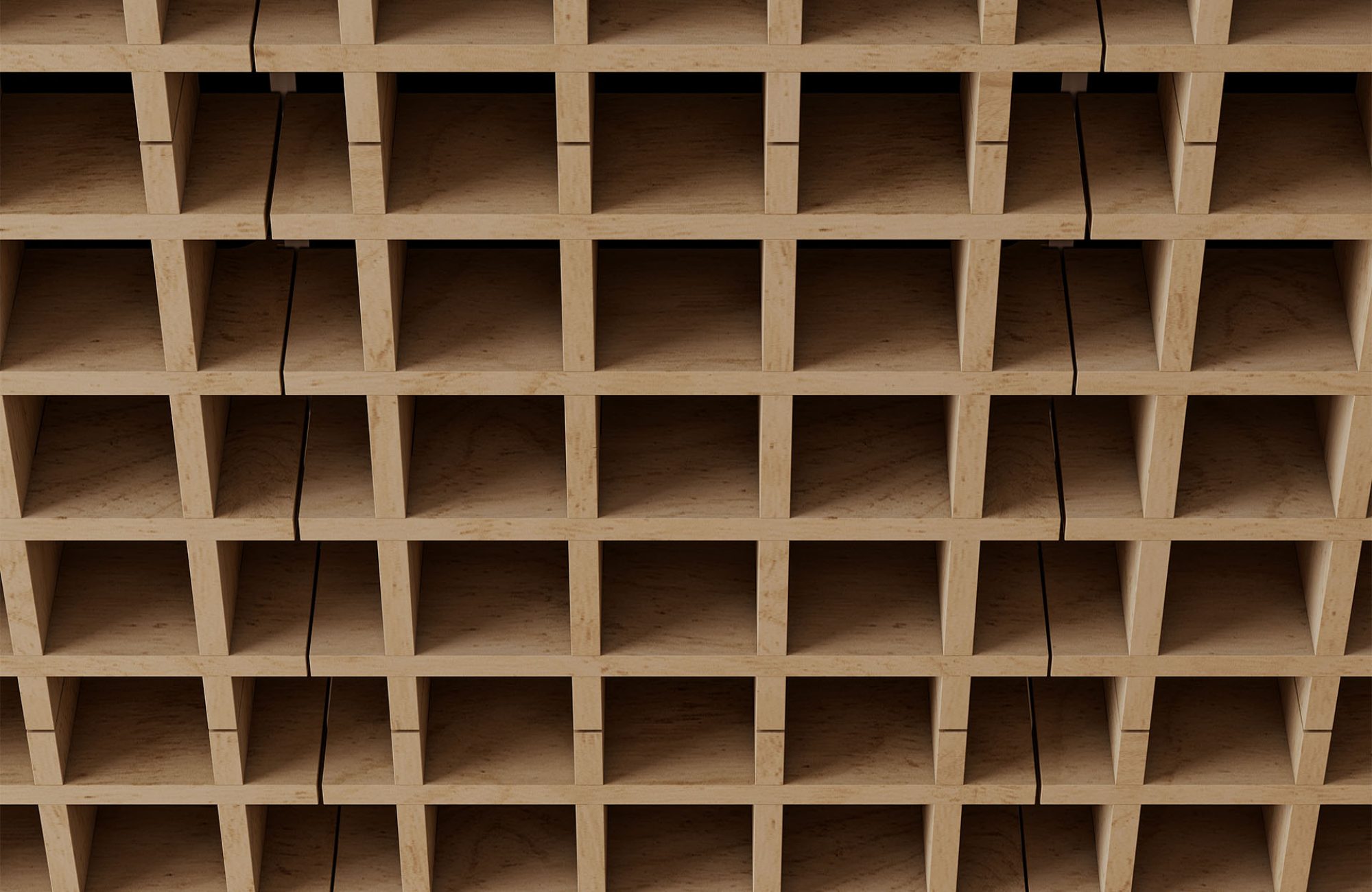 Woven, Pincheck Ceiling Frame | Baltic Birch | WoodGrain Collection