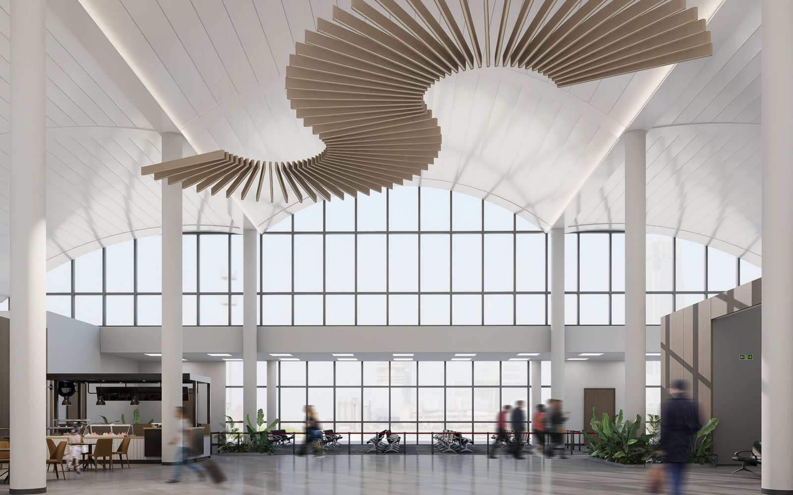 Sway Ceiling Baffles | Umber, Pearl | Premier Collection