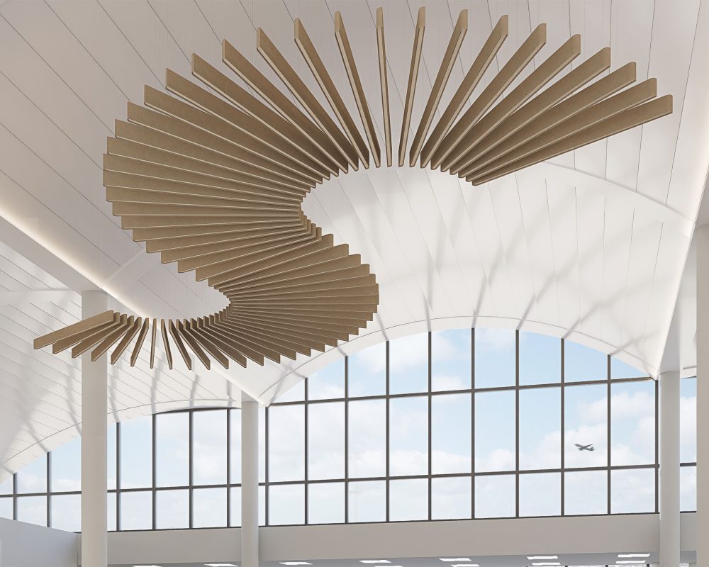 Sway Ceiling Baffles | Umber, Pearl | Premier Collection