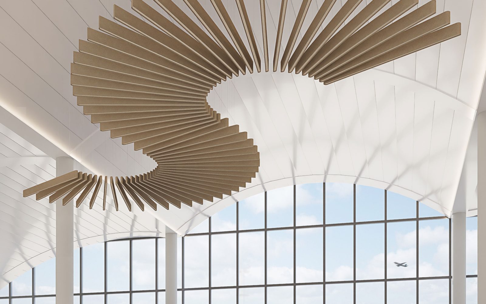 Sway Ceiling Baffles | Umber, Pearl | Premier Collection