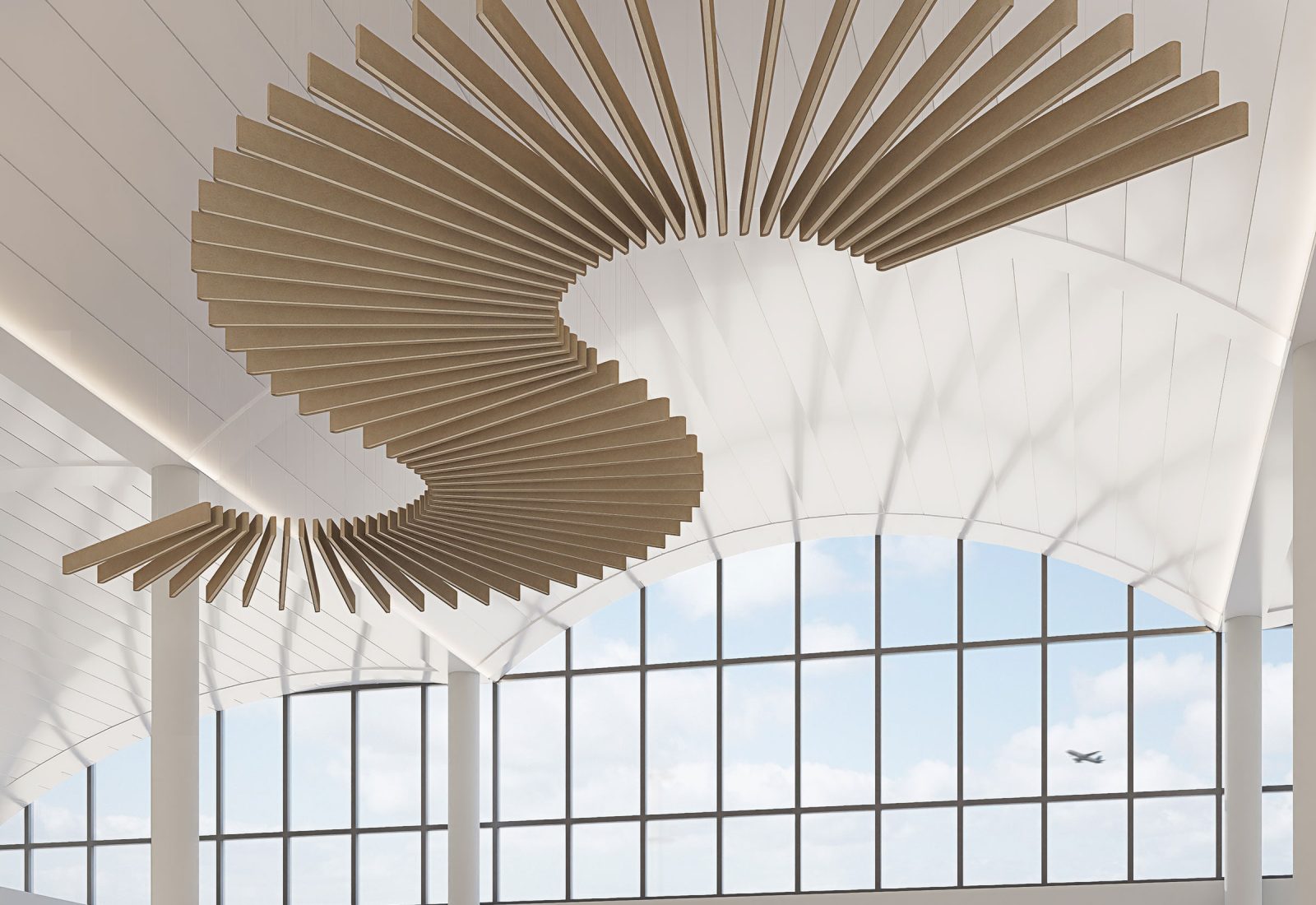 Sway Ceiling Baffles | Umber, Pearl | Premier Collection