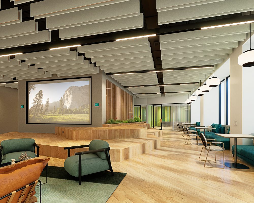 Stack Ceiling Baffles | Celery, Quartz | Premier Collection