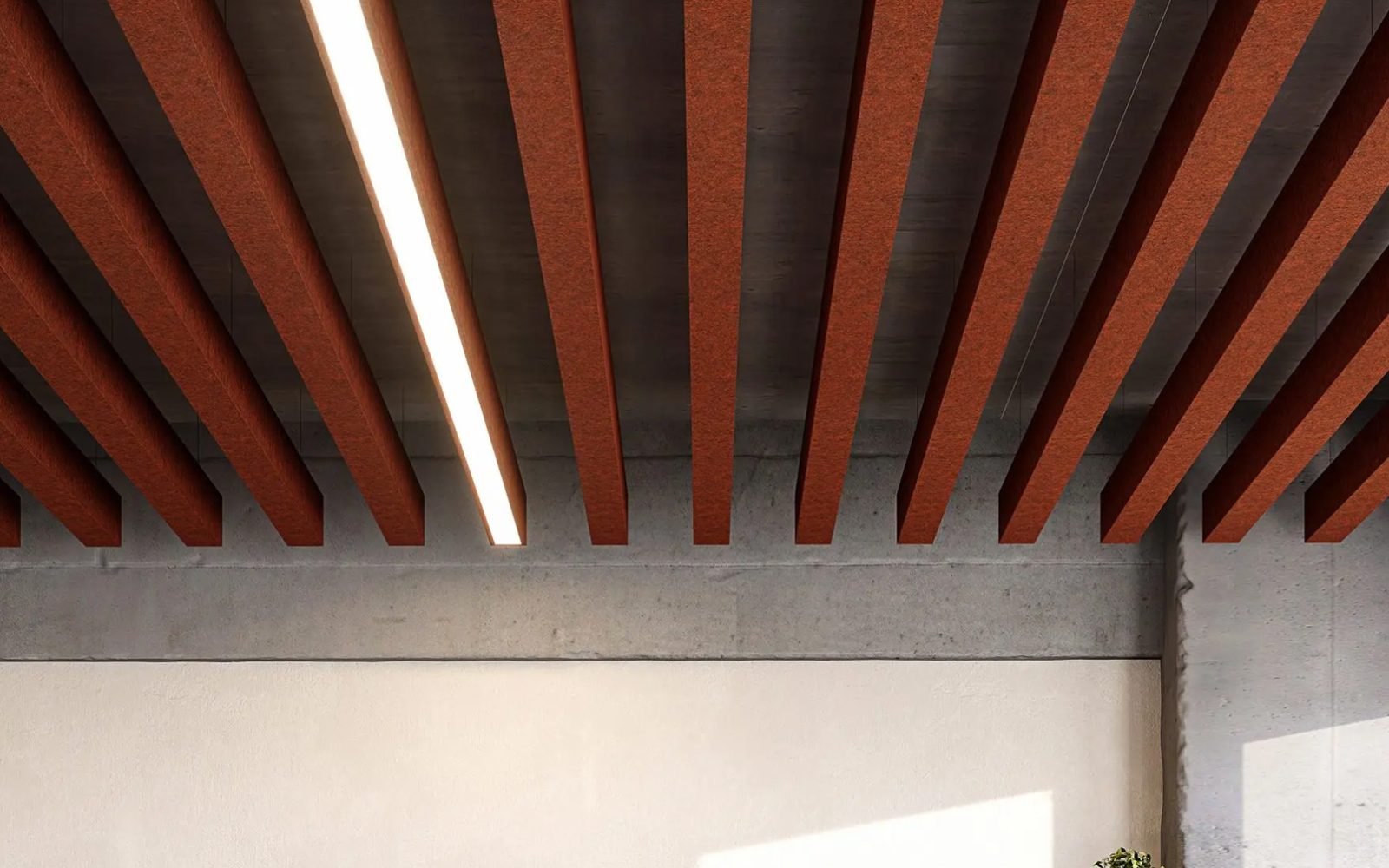 Truss Ceiling Baffles | Peppercorn | Premier Collection