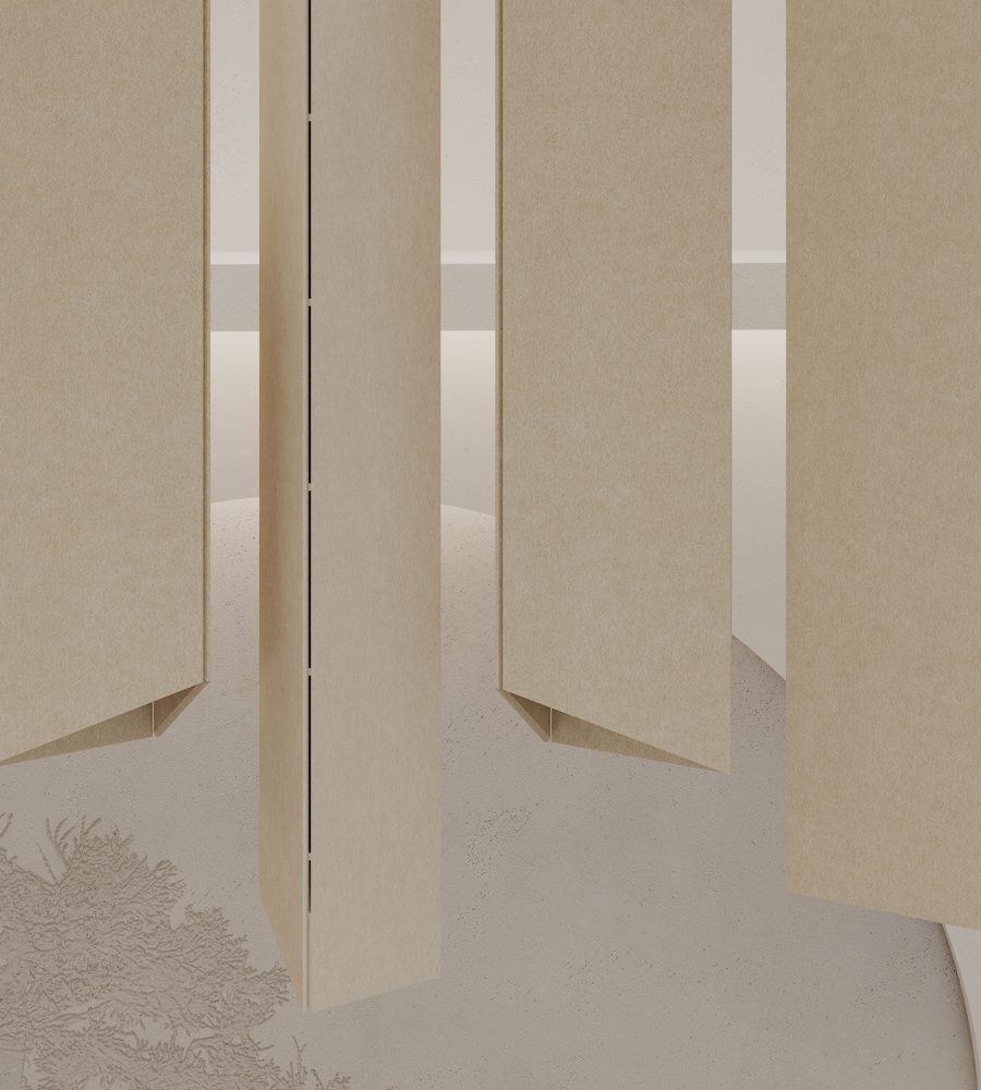Pendant, Triangle Ceiling Clouds | Ivory | Premier Collection