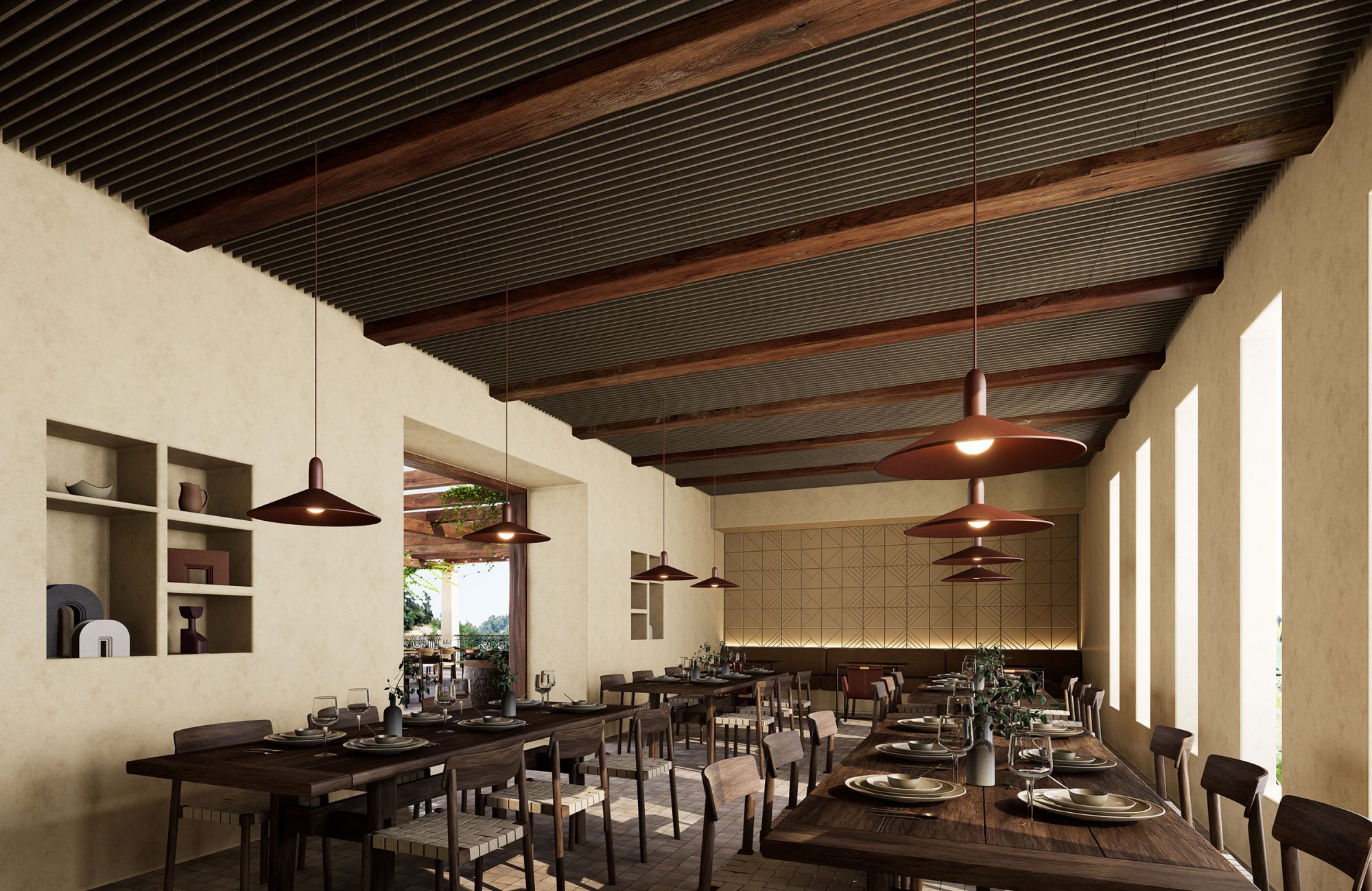 Rail, Road Ceiling Frames | Walnut | Premier Collection